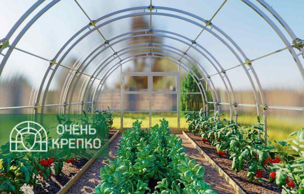 Купить усиленную теплицу шириной 4 м от производителя по низкой цене